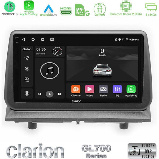 Clarion Auto-Audiosystem Dodge Nitro 2007-2011 (Bluetooth/USB/WiFi/GPS/Apple-Carplay/Android-Auto)