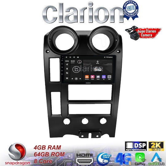 Clarion Car Audio System Hummer H2 2002 > 2008 (Bluetooth/USB/WiFi/GPS/Apple-Carplay/Android-Auto) with Touch Screen 9"