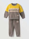 Kids Sweatpants Set Yellow-Grey 2pcs