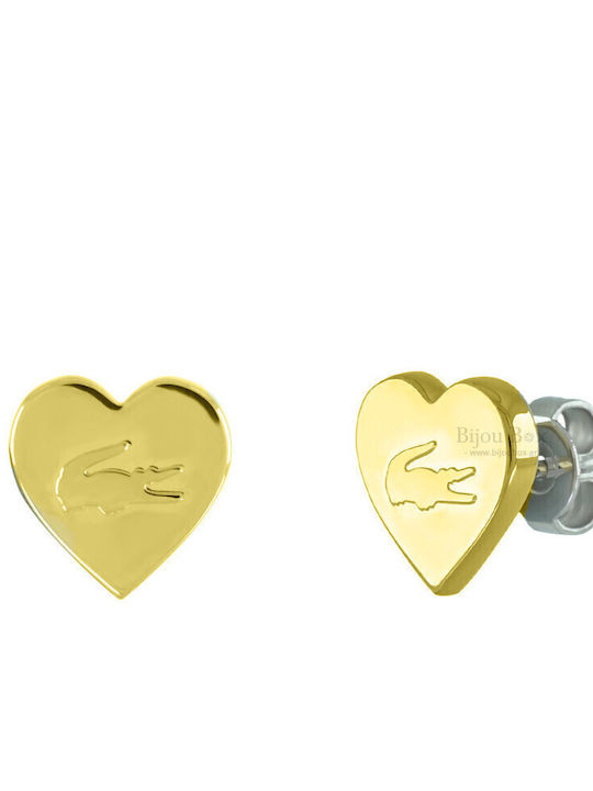 Lacoste Hearts Σκουλαρίκια Καρφωτά από Ατσάλι Επιχρυσωμένα Lacoste Hearts Σκουλαρίκια Καρφωτά από Ατσάλι Επιχρυσωμένα