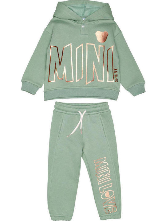 Kinder Sweatpants Set - Jogginganzug Bay Leaf Mint 2Stück