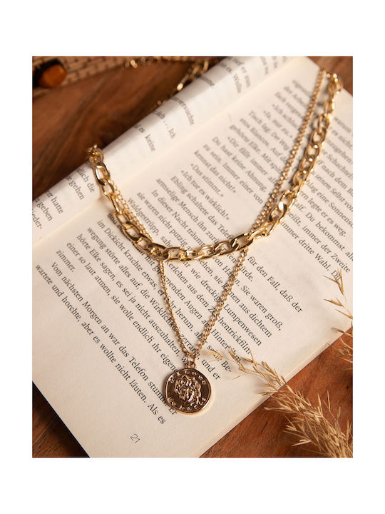 Rock Club Necklace Double