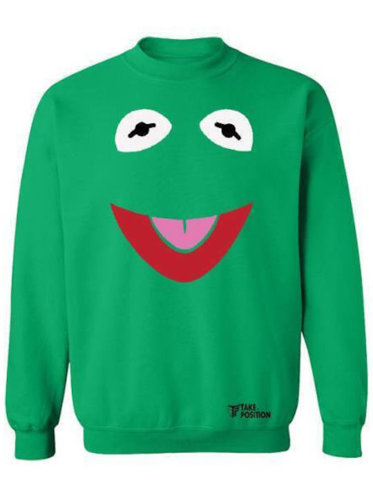 Erwachsenen Sweatshirt Takeposition Kermit Gesi...