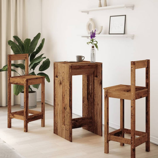 Table Bar Wooden Coffee 51x50x103.5cm