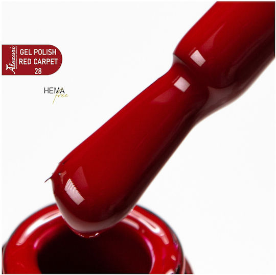 Alezori Semi-Permanent Nail Polish Red Carpet 28 15ml 1pcs