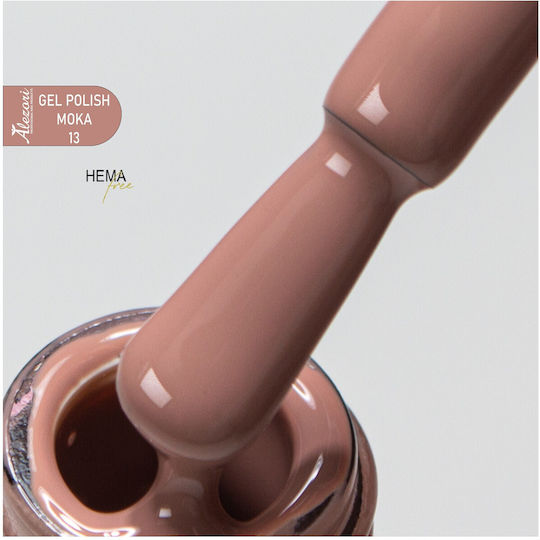 Alezori Semi-Permanent Nail Polish Moka13 13 15ml 1pcs