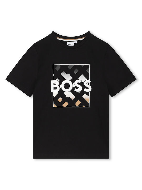 Hugo Boss Kinder-T-Shirt Schwarz