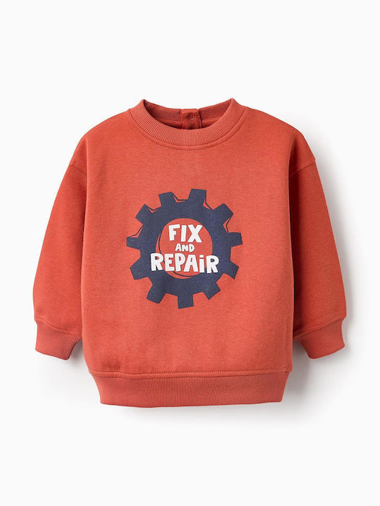 Fleece Hanorac Copii Portocaliu