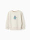 Zippy Fleece Kinder Sweatshirt Ecru