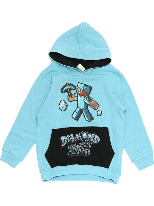 Kinder-Sweatshirt mit Kapuze und Taschen Blue