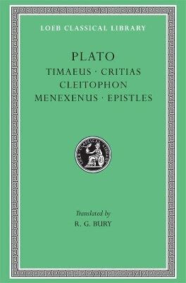 Timaeus Critias Cleitophon Menexenus Epistles Plato 0101