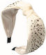 Stirnband Haar Ecru