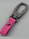 Starrydrip Leder Schlüsselanhänger Unisex Pink 9cm