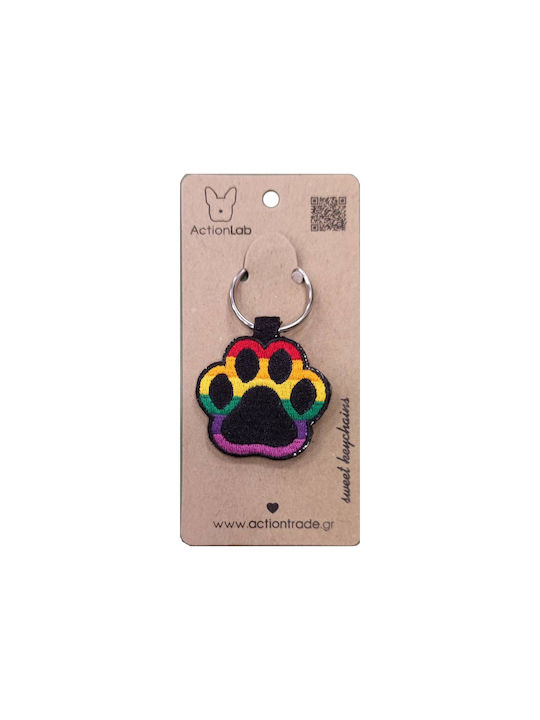 Actionlab Keychain Animal Paw Pride