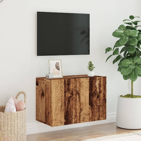 Wall-Mounted TV Cabinet Old Wood 60 x 30 x 41 cm Brown 60 x 30 x 41 Cm