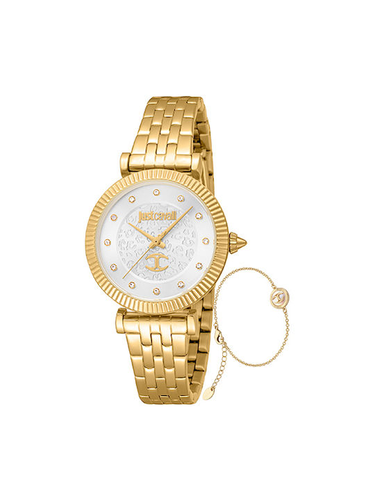 Just Cavalli Watch with Gold Metal Bracelet