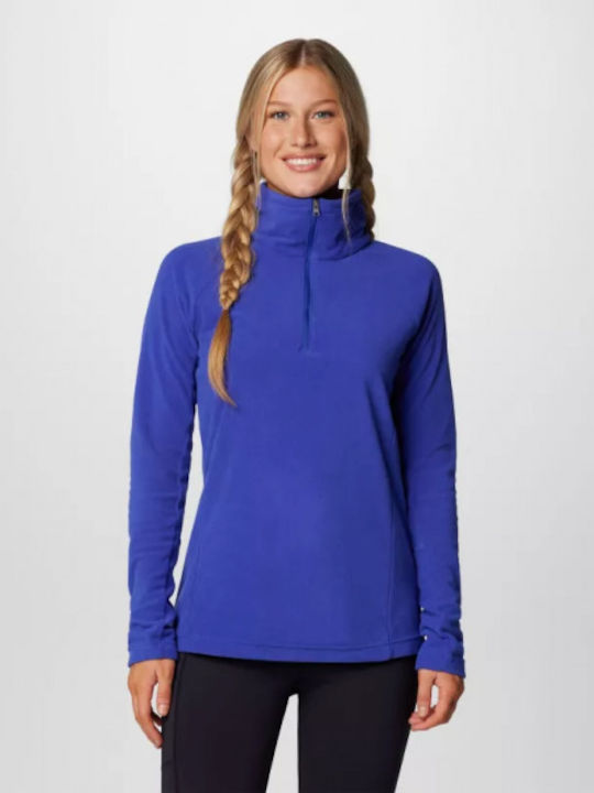 Glacial Iv 1/2 Femeie Fleece Bluză Mânecă lungă cu Fermuar Clematis Blue