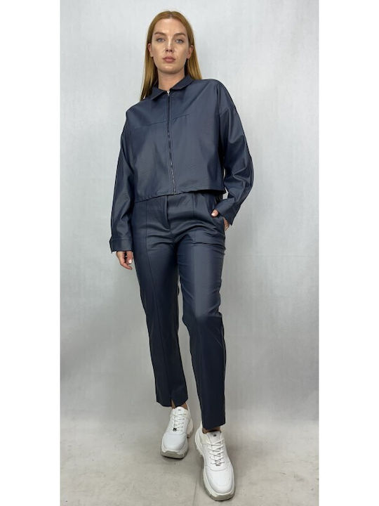 Dama Tesatura Pantaloni Navy