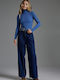 Regina Women's Jean Trousers in Regular Fit Blue Denim