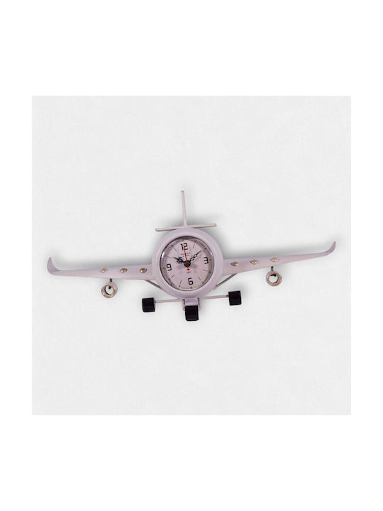 Artifact Wall Clock Metallic Red 41x8cm