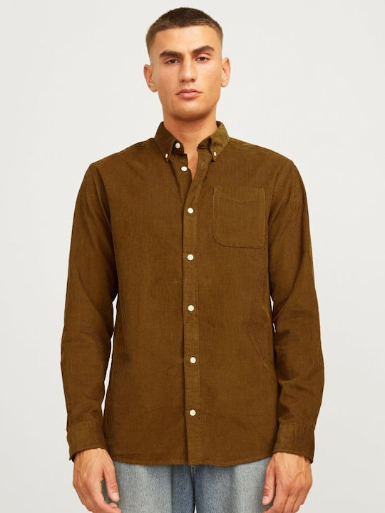 Long-sleeved Corduroy Shirt Monks Robe