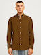 Long-sleeved Corduroy Shirt Monks Robe