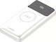 Ldnio PQ12 Power Bank 10000mAh cu 2 Porturi USB-A și Port USB-C Livrarea energiei Alb