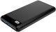 Diva PB-101B Power Bank 10000mAh mit 2 USB-A Anschlüssen und USB-C Anschluss Stromlieferung Schwarz
