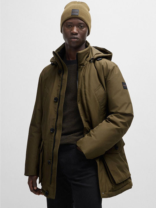 Winter Coat Boss Green Coat Hugo Boss Men's 