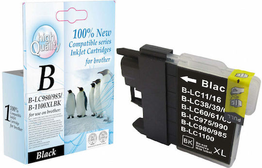 Συμβατό Μελάνι Εκτυπωτή InkJet LC980/1100/985 19ml Μαύρο 1τμχ