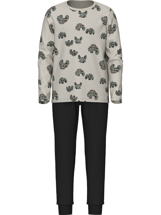 Name It Pijama pentru copii De iarnă Beige-grey