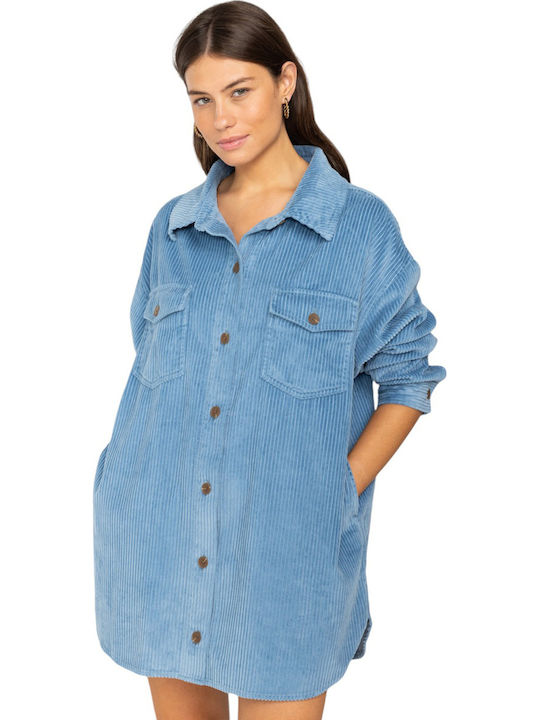 Dress Mini Σεμιζιέ Φόρεμα Blue