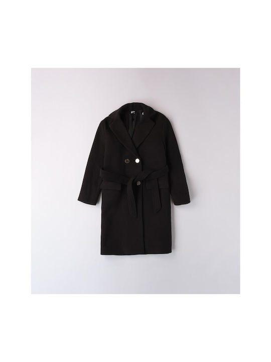 Παιδικό Παλτό Μακρύ Black