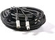 Onsei Cable XLR male - XLR male Μαύρο 15m (ON-PA3150)