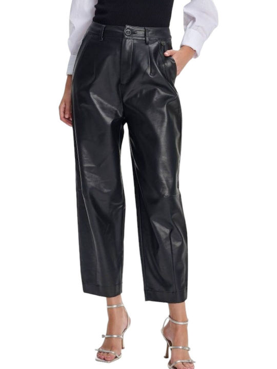 Ale - The Non Usual Casual Women's Leather Trousers Black