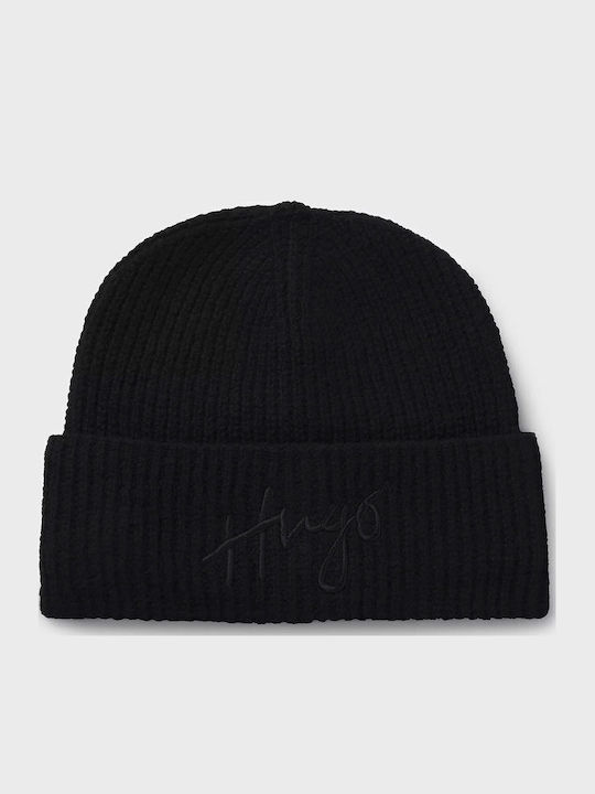 Beanie Γυναικείος Σκούφος Πλεκτός σε Μαύρο χρώμα