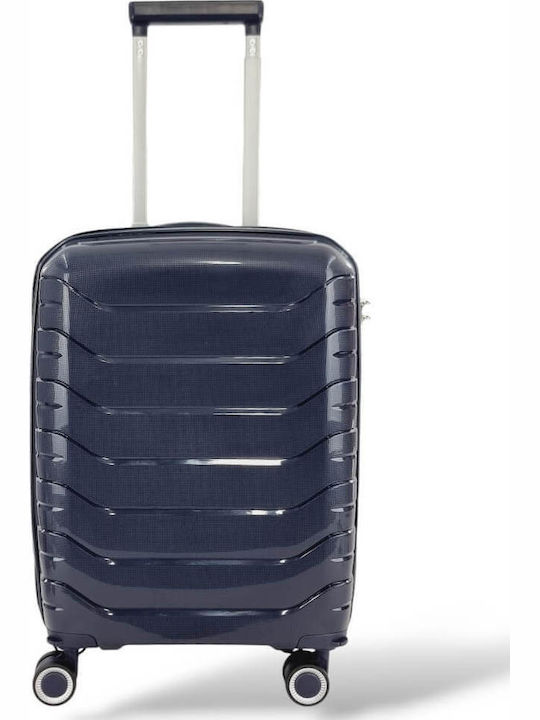 FlyNow FlyNow Kabinenkoffer Hart Dunkelblau mit 4 Rädern Höhe 53cm