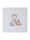 Ornament suspendat Pisica Roz 5.5x10.5buc
