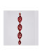Hängender Stalaktit Ornament Acryl Rot 4.5cm