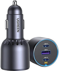 Ugreen Зарядно за кола с Портове 1xUSB-A 2xType-C