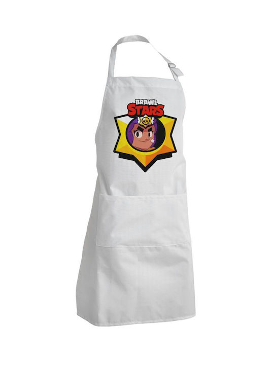 Koupakoupa Brawl Stars Shelly Waterproof Apron White 40x22cm