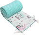 Maboo Crib Bumpers Classic Inside Sweet Pandas 30x180cm