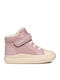 B Gisli Παιδικά Sneakers High με Σκρατς Ροζ