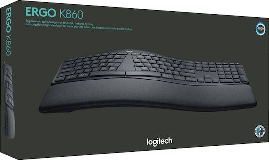 Logitech Ergo K860 Wireless Keyboard Only Scandinavian