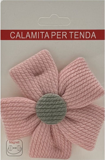 Flower Tie-Back Magnetic Roz 1buc
