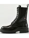 Leather Women's Ankle Boots Black