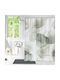 Lino Home Olelo Κουρτίνα Μπάνιου Υφασμάτινη 180x200cm Μπεζ
