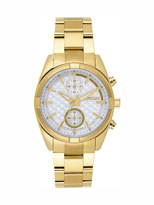 Breeze Women's Watch Chronograph with Gold Metal Bracelet