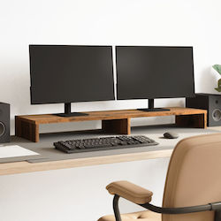 vidaXL Schreibtisch Halterung für 2 Monitore Al...