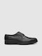 Leder Herren Oxfords Schwarz